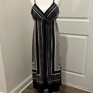 Black, Taupe & Grey Maxi dress made by INC International Concepts in size P/Med.